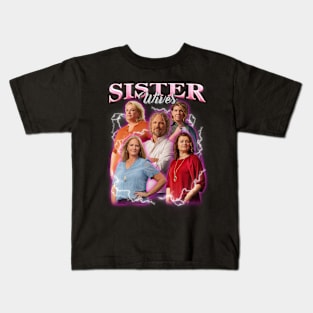 VINTAGE BOOTLEG SISTER WIVES RETRO Kids T-Shirt